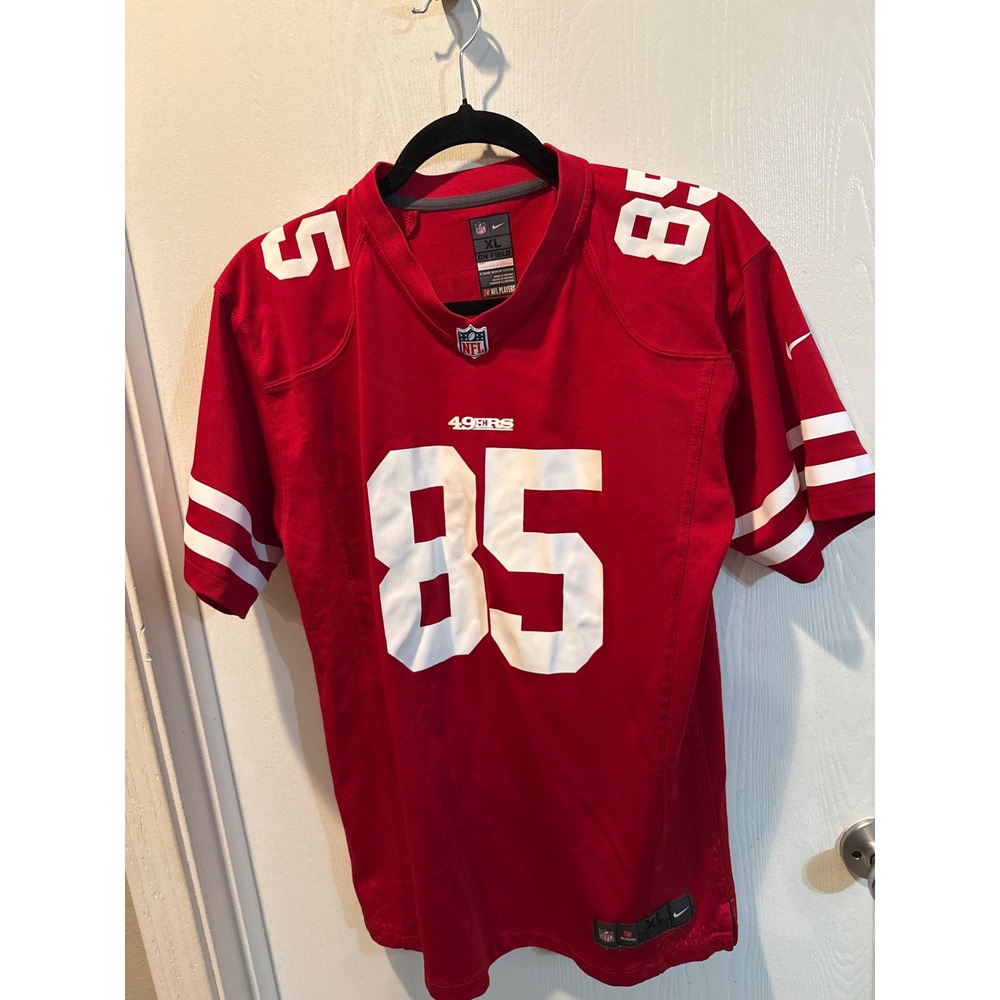 Nike San Francisco 49ers George Kittle 85 Jersey Youth XL Red NFL On Field